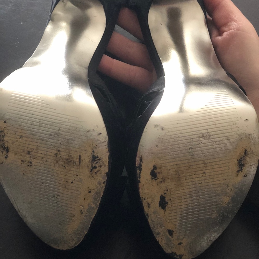 Satin tstrap peep toe - Picture 4 of 5
